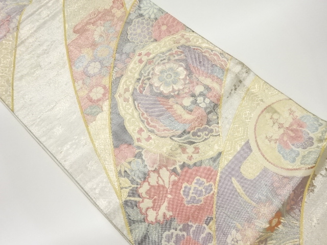 JAPANESE FUKURO OBI / WOVEN FLOWERS